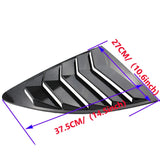 Rear Quarter Window Louvers Spoiler Panel MATT BLACK for Scion FRS for Subaru BRZ for Toyota 86 GT86 - Tokyo Tom's