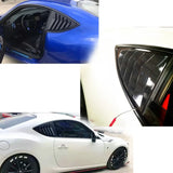 Rear Quarter Window Louvers Spoiler Panel MATT BLACK for Scion FRS for Subaru BRZ for Toyota 86 GT86 - Tokyo Tom's