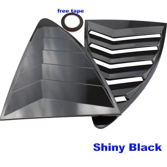 Rear Quarter Window Louvers Spoiler Panel SHINNY BLACK for Scion FRS for Subaru BRZ for Toyota 86 GT86 - Tokyo Tom's