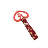 Red Broken Heart Tsurikawa Red Blossom Strap