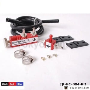 Red Universal Adjustable Fit Most Turbocharge Car Manual Turbo Boost Controller Kit - Tokyo Tom's