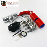 51mm 2" Flange Pipe + Clamps + Silicone Hose Kit+ Sqv Blow Off Valve Bov Iv 4 Blue / Black / Red