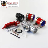 2.25" 57mm Flange Pipe + Silicone Hose Clamps Kit +Sqv Blow Off Valve Bov Iv 4 Blue / Black / Red