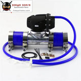 2.25" 57mm Flange Pipe + Silicone Hose Clamps Kit +Sqv Blow Off Valve Bov Iv 4 Blue / Black / Red