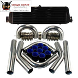 2.5" Aluminum Piping Hose Clamps+ High Performance Front Mount Intercooler 550mmx180mmx64mm Kit Black/Blue/Red