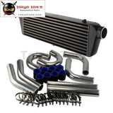 2.5" Aluminum Piping Hose Clamps+ High Performance Front Mount Intercooler 550mmx180mmx64mm Kit Black/Blue/Red