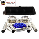 2.5" Aluminum Piping Hose Clamps+ High Performance Front Mount Intercooler 550mmx180mmx64mm Kit Black/Blue/Red