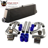 2.5" Aluminum Piping Hose Clamps+ High Performance Front Mount Intercooler 550mmx180mmx64mm Kit Black/Blue/Red