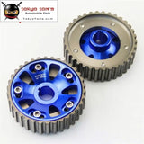 2 Pcs High Performance Cam Gears Pulley Kit Fits For 88-00 Honda Civic B16A B18C Integra Dc2 Acura Black/Blue/Red