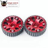 2 Pcs High Performance Cam Gears Pulley Kit Fits For 88-00 Honda Civic B16A B18C Integra Dc2 Acura Black/Blue/Red