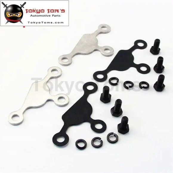 2Pcs Egr Block Off Delete Plate Gasket Blocker For Silvia S13 S14 240Sx Ka24De Dohc Silver / Black / Red