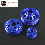 High Performance Light-Weight Crank Pulley Fits For Nissan Z33 350Z Fairlady 350GT Skyline V35  Blue/Red