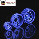 High Performance Light-Weight Crank Pulley Fits For Nissan Z33 350Z Fairlady 350GT Skyline V35  Blue/Red