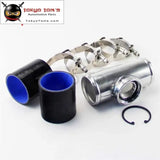 57mm 2.25" Turbo Aluminum Flange Pipe+Silicone Hose Clamps For Ssqv Bov Black /Blue / Red - Tokyo Tom's