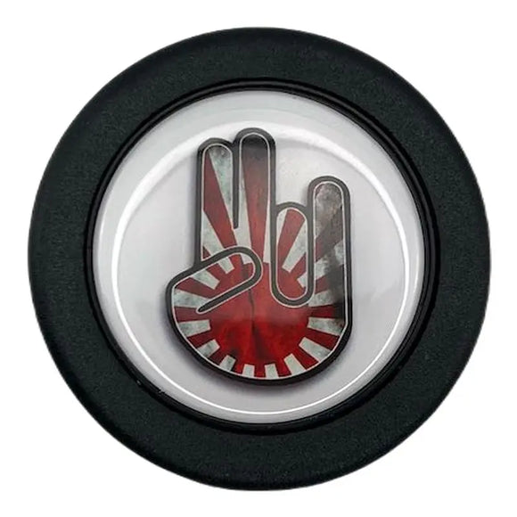 Rising Sun Hand Horn Button