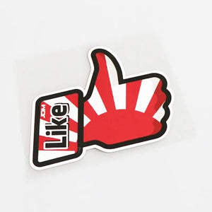 Rising Sun Thumbs Up JDM Like Sticker - Tokyo Tom's