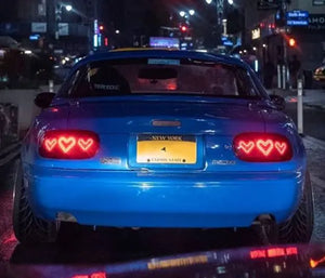 Mazda Miata/ MX5 / Roadster - Custom Dancing Heart Tail Lights - Design, Manufacture & Shipping*