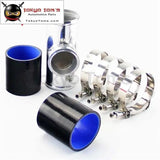 2Pcs Silicone Hose + 2" T-Pipe Aluminum Bov Adapter Pipe For 35 Psi Type S / Rs Bov - Tokyo Tom's