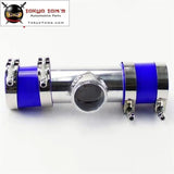 2Pcs Silicone Hose + 2" T-Pipe Aluminum Bov Adapter Pipe For 35 Psi Type S / Rs Bov - Tokyo Tom's