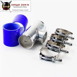 2Pcs Silicone Hose + 2" T-Pipe Aluminum Bov Adapter Pipe For 35 Psi Type S / Rs Bov - Tokyo Tom's