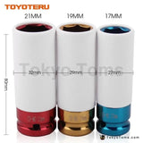 3PCS/SET WHEEL PROTECTION DEEP IMPACT SOCKET - Tokyo Tom's