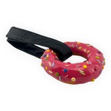 TOKYO TOM'S GRAPE PURPLE GLAZE  DONUT HANG RING WITH ASSORTED SPRINKLES
