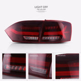 Vland Car Styling Tail Light For VW Jetta MK6 Taillight/Sagitar 2012-2014 Led Rear Lamp New Design Red Lens Assembly - Tokyo Tom's