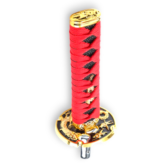 15cm Red/Black Katana  Samurai Gear Knob