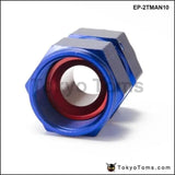 10Pcs/Set Blue An10 Fuel Oil Fitting Aluminum Hose End Adaptor 2 Side Female Fitting