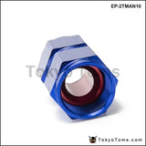 10Pcs/Set Blue An10 Fuel Oil Fitting Aluminum Hose End Adaptor 2 Side Female Fitting