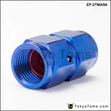 10Pcs/Set Blue An6 Universal Fuel Oil Fitting Aluminum Hose End Adaptor 2 Side Female Fitting