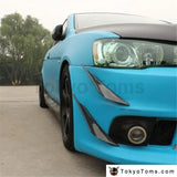 4pcs/Set Carbon Look Car Body Spoiler Canards Valence Chin Front Bumper Lip Diffuser Splitter Fins