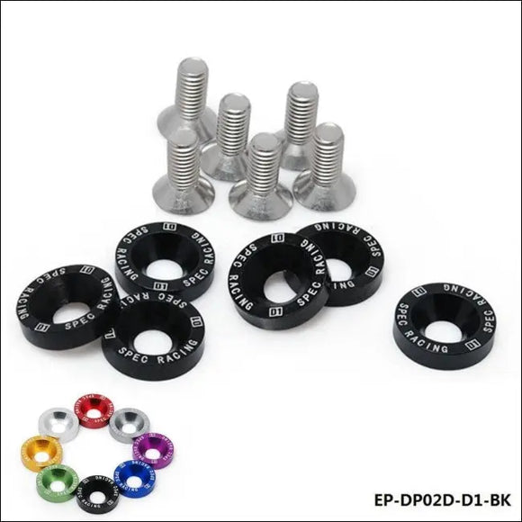 D1 Spec 6Pcs/Set M8 Hex Fasteners Fender Washer Bumper Engine Concave Screws JDM - Tokyo Tom's