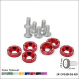 D1 Spec 6Pcs/Set M8 Hex Fasteners Fender Washer Bumper Engine Concave Screws JDM - Tokyo Tom's