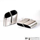 Hot!2Pcs/Set Modified Car Vehicle Exhaust Tail Muffler Tip Stainless Steel Pipe For Porsche 14 Panamera Turbo - Tokyo Tom's