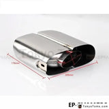 Hot!2Pcs/Set Modified Car Vehicle Exhaust Tail Muffler Tip Stainless Steel Pipe For Porsche 14 Panamera Turbo - Tokyo Tom's