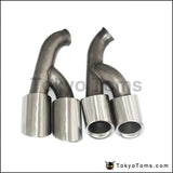 2Pcs/Set Modified Car Vehicle Exhaust Tail Muffler Tip Stainless Steel Pipe For Porsche 15 Cayenne - Tokyo Tom's