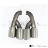 2Pcs/Set Modified Car Vehicle Exhaust Tail Muffler Tip Stainless Steel Pipe For Porsche 15 Cayenne - Tokyo Tom's