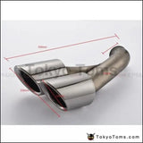 2Pcs/Set Modified Car Vehicle Exhaust Tail Muffler Tip Stainless Steel Pipe For Porsche 15 Cayenne - Tokyo Tom's