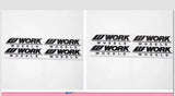 Set Work Wheels Car Wheel Rims Sticker