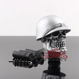 Silver Human Skull Head Gear Shifter