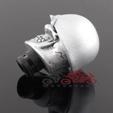 Silver Human Skull Head Gear Shifter