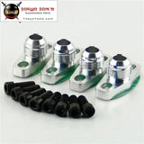 4Pcs10An Drain GT T17 T20 T25 T28 T30 T35 Garrett Turbo Billet Oil Return Flange Black/Silver