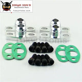 4Pcs10An Drain GT T17 T20 T25 T28 T30 T35 Garrett Turbo Billet Oil Return Flange Black/Silver