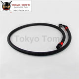 63" 10An Stainless Steel Ss Braided Oil Fuel Line Hose Fitting End Adapter Black / Silver