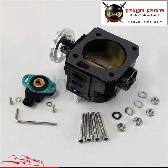 70mm Throttle Body/ Tps Throttle Position Sensor For Honda K20 /Civic/ Ep3/ Type R/Integra Dc5 Black / Silver