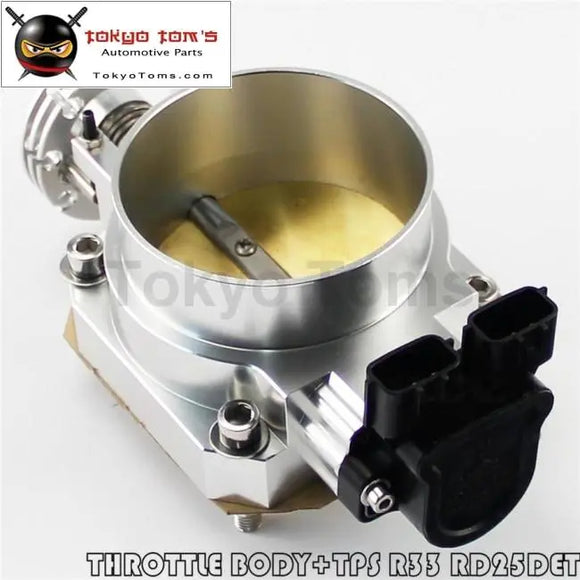 90mm-80mm Q45 Throttle Body + Tps For Nissan Skyline R33 S2 Series 2 Rb25Det Black / Blue /Silver