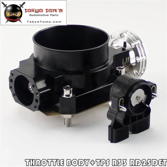 90mm-85mm Throttle Body +Tps For Nissan Skyline R33 S2 Series 2 Rb25Det GTs-T Blue/ Black /Silver