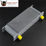 16 Row AN10 10An Universal Aluminum Engine Transmission Racing Oil Cooler  Mocal Style Black / Silver