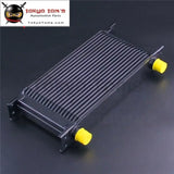 19 Row AN10 10An Universal Aluminum Engine Transmission Racing Oil Cooler  Mocal Style Black / Silver